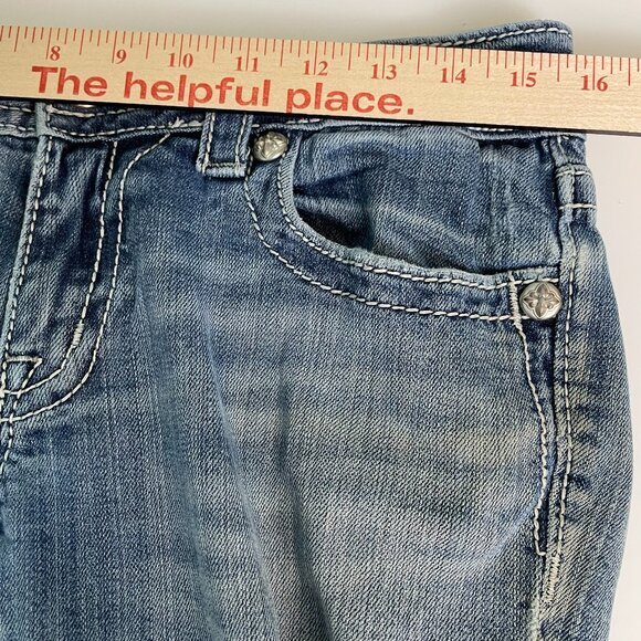 Miss Me Jeans Women’s 30 Bootcut JP5519B Cross Embroidered Flap Pockets Medium W - Picture 7 of 14